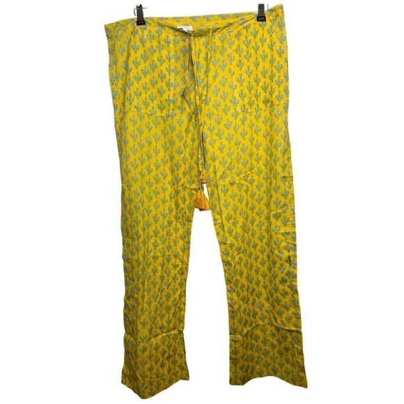 Pax Philomena Marigold Prickly Pax Cactus Lounge Pants NWT Sz. S - Picture 4 of 6